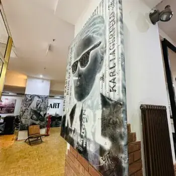 Mischtechnik auf Leinwand, Unikat mit Graffiti gesprüht