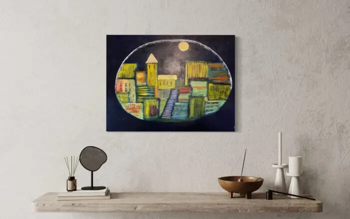 Die kleine Stadt bei Nacht-1 Die Stadt bei Nacht – Bild 1