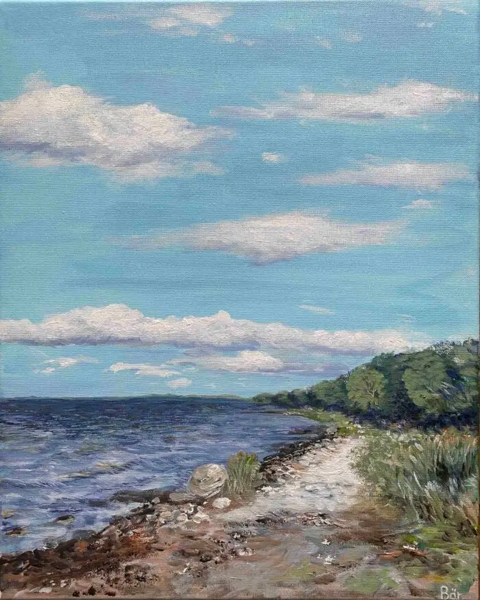 Gemälde "Am Strand von Habernis" – Bild 2